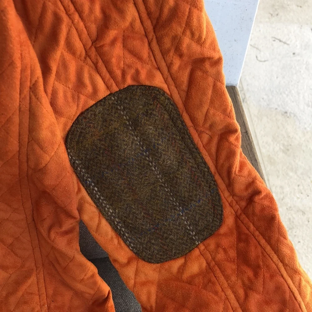 Like new! - TASHA POLIZZI Quilted & Wool Patch Snap Front Coat - Picture 8 of 11